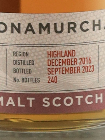 Single Cask Nation Ardnamurchan 6 Years Old 2016