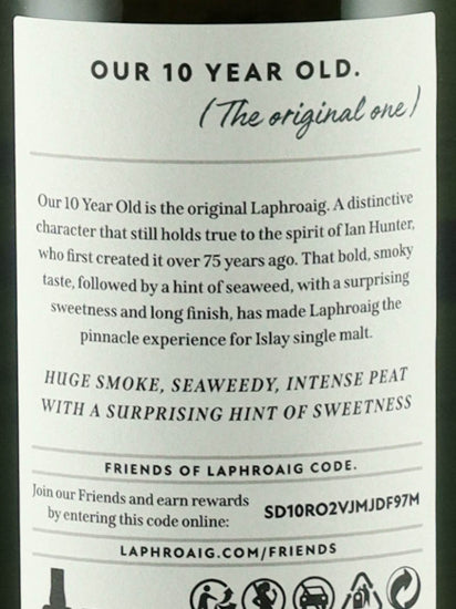 Laphroaig 10 Years Old 700ml