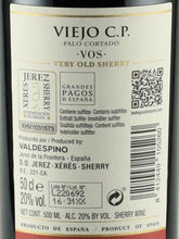 Load image into Gallery viewer, Valdespino Palo Cortado Viejo 500ml
