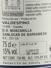 Load image into Gallery viewer, Valdespino Manzanilla Deliciosa