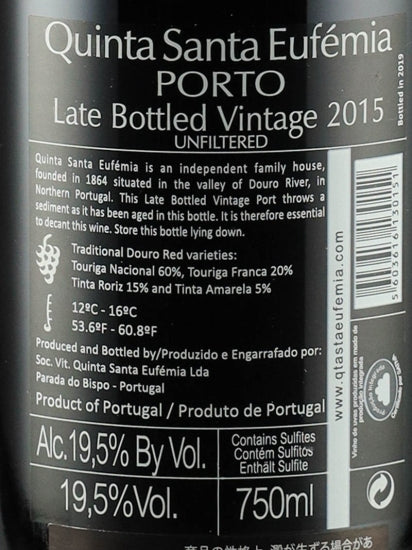 Quinta de Santa Eufemia Late Bottled 2015