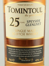 Load image into Gallery viewer, Tomintoul 25 Years Old