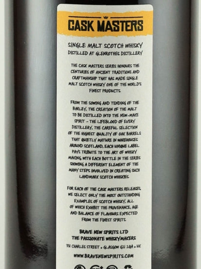 Cask Masters Glenrothes 31 Years Old 1992