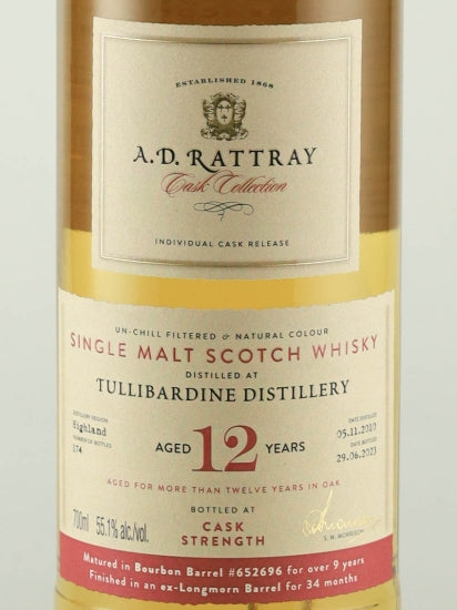 AD Rattray Tullibardine 12 Years Old 2010