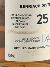Load image into Gallery viewer, Authers Benriach 25 Years Old 1998