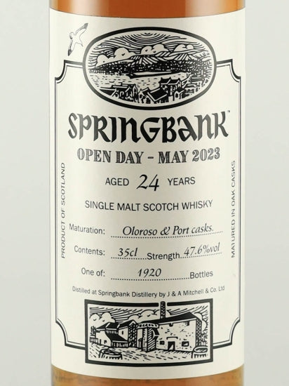 Springbank 24 Years Old Open Day 2023 350ml