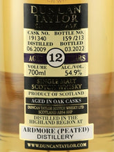 Load image into Gallery viewer, Duncan Taylor Single Cask Ardmore 12 Years Old 2009 Peated