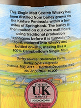 Load image into Gallery viewer, Springbank Local Barley 11 Years Old
