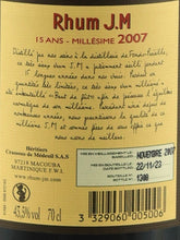 Load image into Gallery viewer, Rhum Jm Millésime 2007