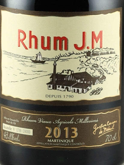 Rhum Jm Millésime 2013