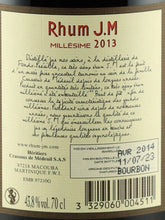 Load image into Gallery viewer, Rhum Jm Millésime 2013
