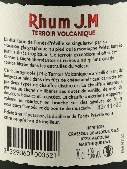 Rhum Jm Terroir Volcanique