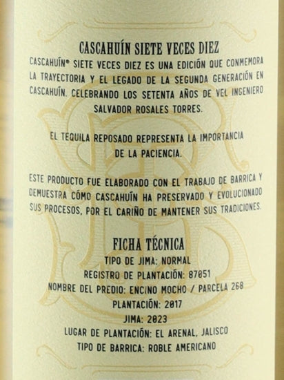 Cascawin Siete Besos Dies