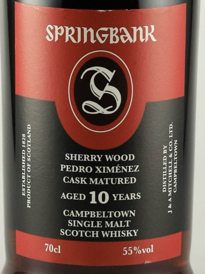 Springbank 10 Years Old PX Sherry Cask