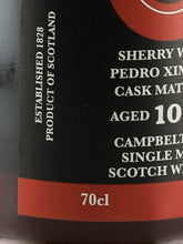 Load image into Gallery viewer, Springbank 10 Years Old PX Sherry Cask