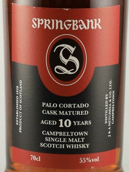 Springbank 10 Years Old Palo Cortado Sherry Cask