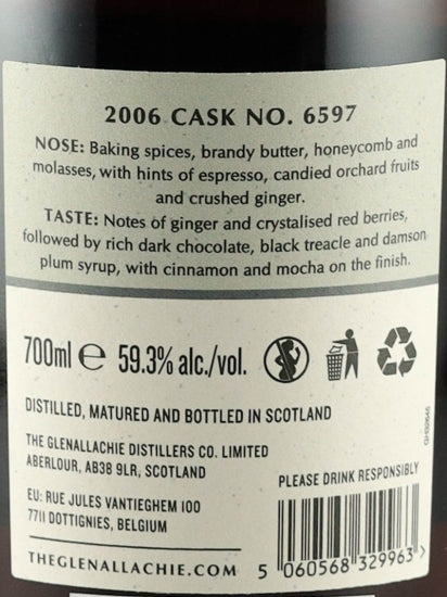 Glenallachie 17 Years Old 2006 PX Sherry Hogshead