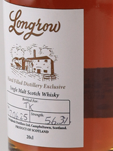 Load image into Gallery viewer, Longrow Handfilled 200ml