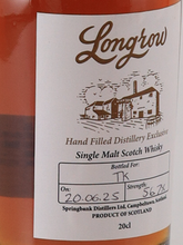 Load image into Gallery viewer, Longrow Handfilled 200ml
