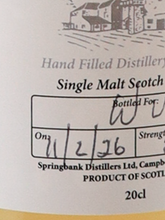 Load image into Gallery viewer, Hazelburn Hand Filled 57.1% 200ml (defective label)