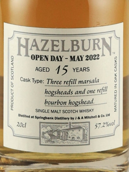 Hazelburn 15 Years Old Open Day 2022 200ml