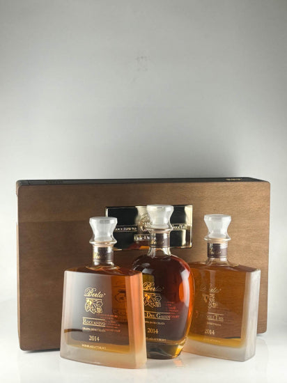 Berta Vintage Grappa 3 Bottle Set