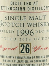 Load image into Gallery viewer, Old Malt Cask Fettercairn 26 Years Old 1996 25th Anniversary Bottle