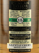 Load image into Gallery viewer, Duncan Taylor Single Cask Glentauchers 15 Years Old 2008