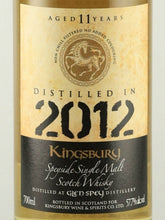 Load image into Gallery viewer, Kingsbury Gold Glen spey 11 Years Old 2012