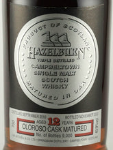 Load image into Gallery viewer, Hazelburn 12 Years Old Sherry Wood