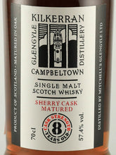 Load image into Gallery viewer, Kilkerran 8 Years Old Sherry Cask
