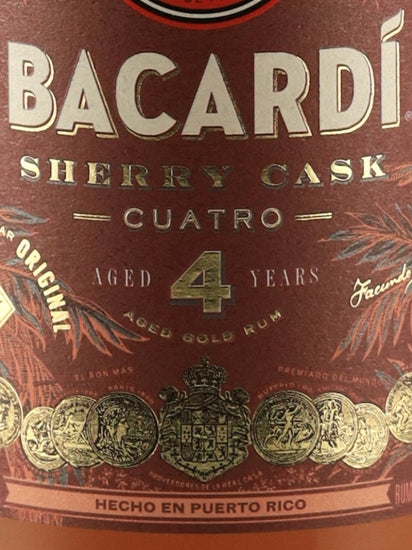 Bacardi Cuatro Sherry Cask 1L