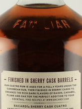 Load image into Gallery viewer, Bacardi Cuatro Sherry Cask 1L