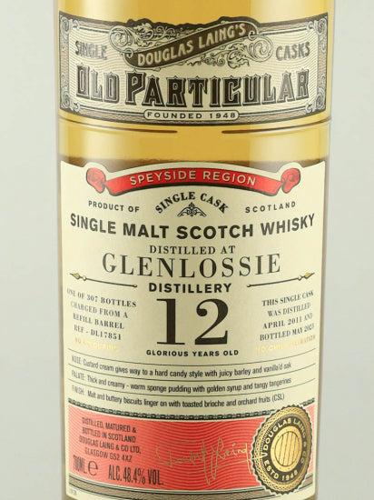 Old Particular Glenlossie 12 Years Old 2011