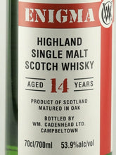 Load image into Gallery viewer, CADENHEAD'S Enigma Highland 14 Years 2009 53.9% — Single Malt