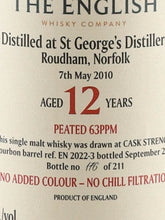 Load image into Gallery viewer, Black Adder Raw Cask The English 12 Years Old 2010