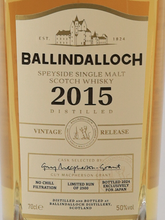 Load image into Gallery viewer, Ballindalloch Vintage Release 2015