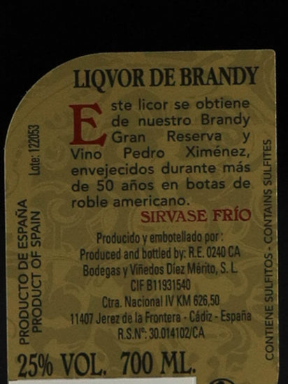 Marquis de Merito Recolte de Brandy