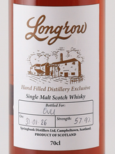 Load image into Gallery viewer, Longrow hand filled 57.9% (defective label)