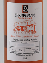 Load image into Gallery viewer, Springbank Handfilled Bottled 2025-11-10