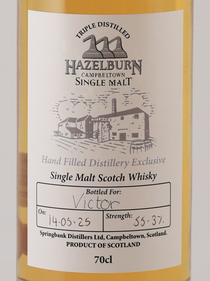 Hazelburn Handfilled