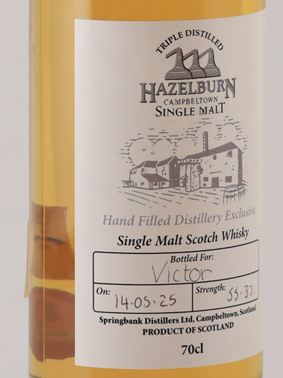 Hazelburn Handfilled