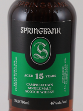 Load image into Gallery viewer, Springbank 15 Years Old 2025-02 Release