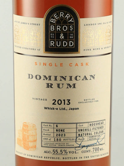 BB&R Dominican Rum 9 Years Old 2013