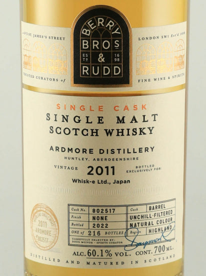 BB&R Ardmore 11 Years Old 2011