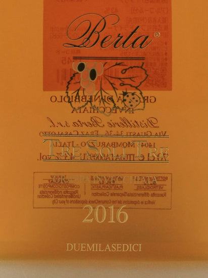 Berta Tre Sori Tre 2016