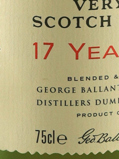 Ballantine's 17 Years Old 750ml Old Label
