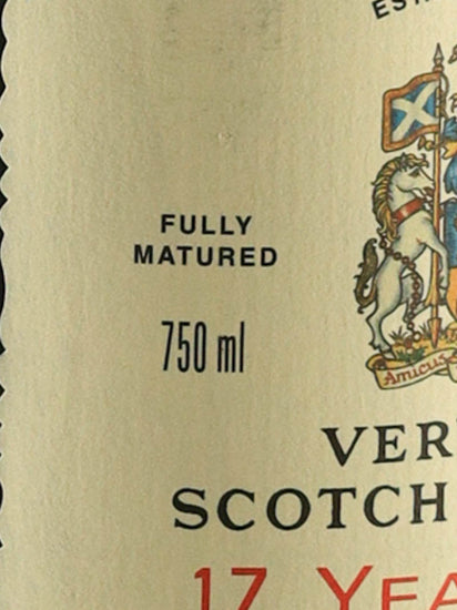 Ballantine's 17 Years Old 750ml Old Label