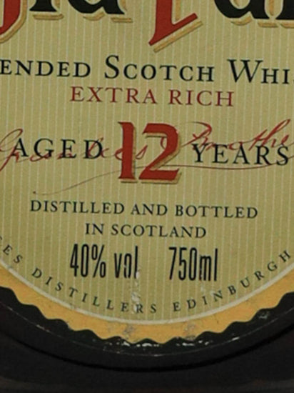 Old Parr 12 Years Old 750ml Old Label