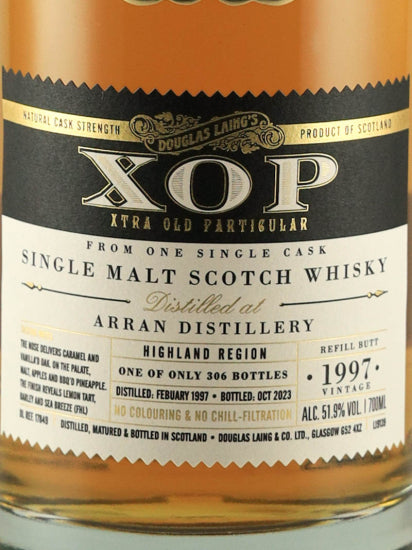 Extra Old Particular Arran 26 Years Old 1997